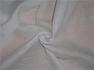 100% linen 60s lea Linen fabric White colour 58&quot; wide