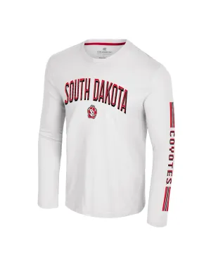 2024 Colosseum Men's Poly/Cotton Blend Long-Sleeve White Tee with Arm Print
