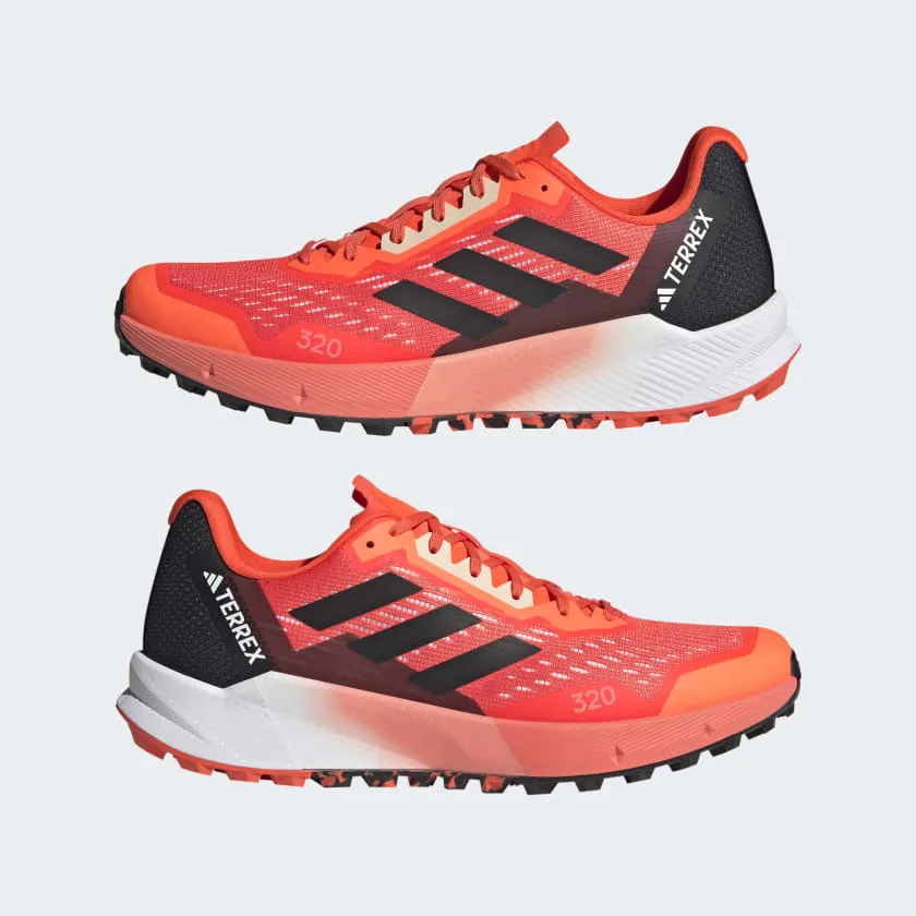 adidas Terrex Agravic Flow 2.0 Trail Running Shoes, Black/Red/White