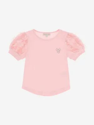Angels Face Girls Nice Sparkle Top in Pink