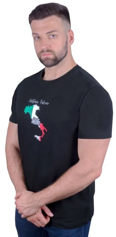 Antonio Falcone Emilio Organic Cotton T-shirt Black