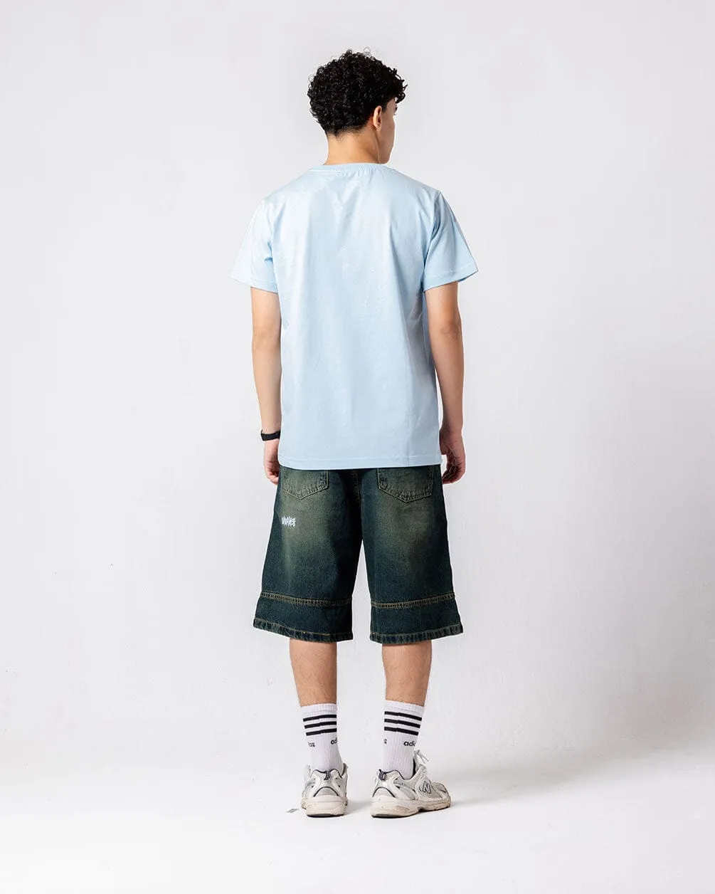 Baby Blue IYS Printed Regular Tee