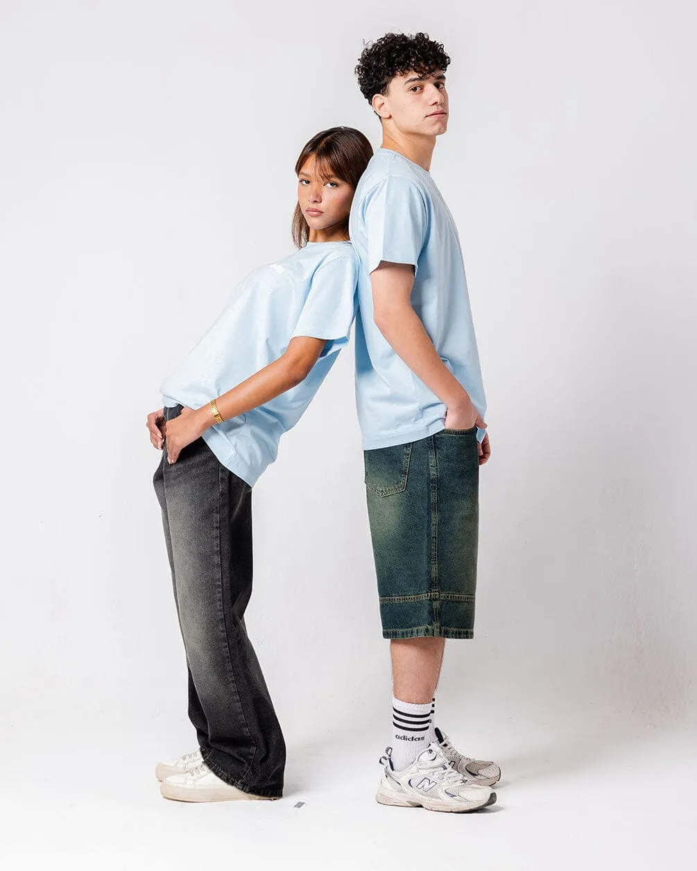 Baby Blue IYS Printed Regular Tee