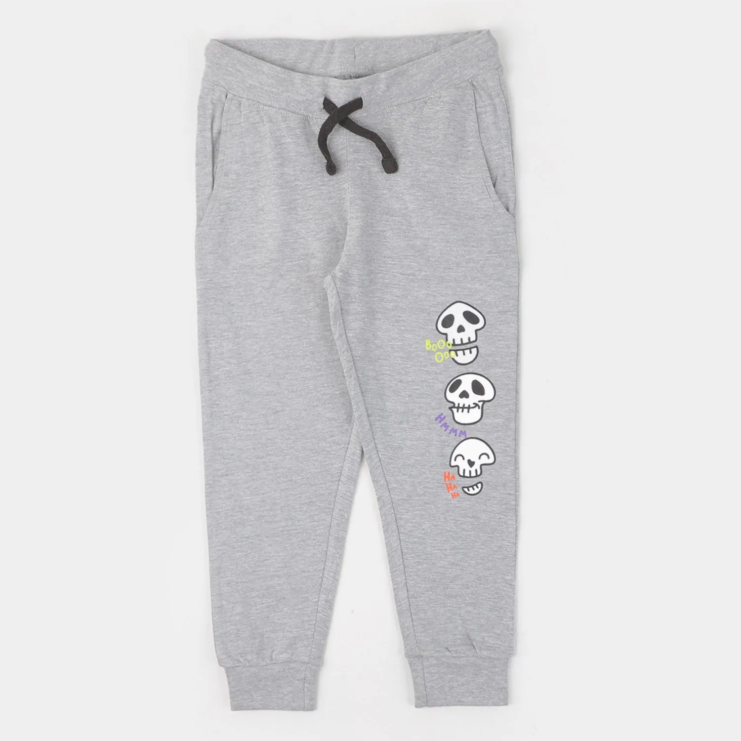 Boys Cotton 2PCs Suit Bone - Grey