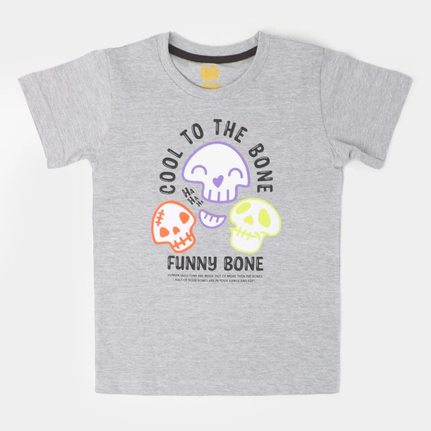 Boys Cotton 2PCs Suit Bone - Grey