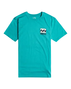 Boys Stamp T-Shirt in Sea Green