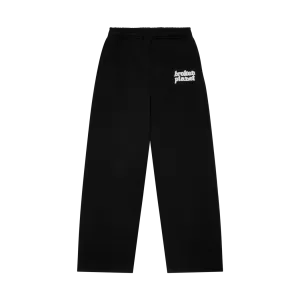 Broken Planet Basics Straight Leg Sweatpants - Midnight Black