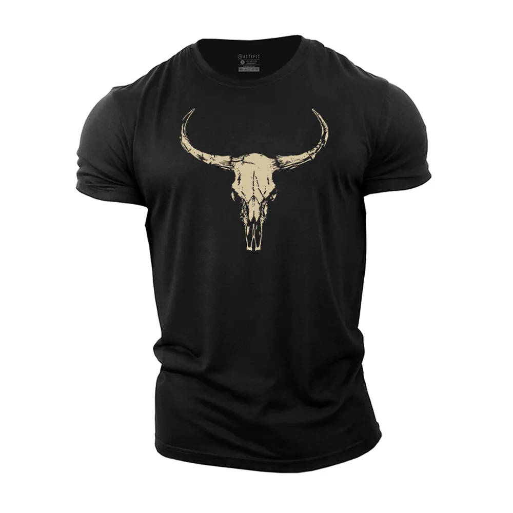 Bull Skull Cotton T-shirts