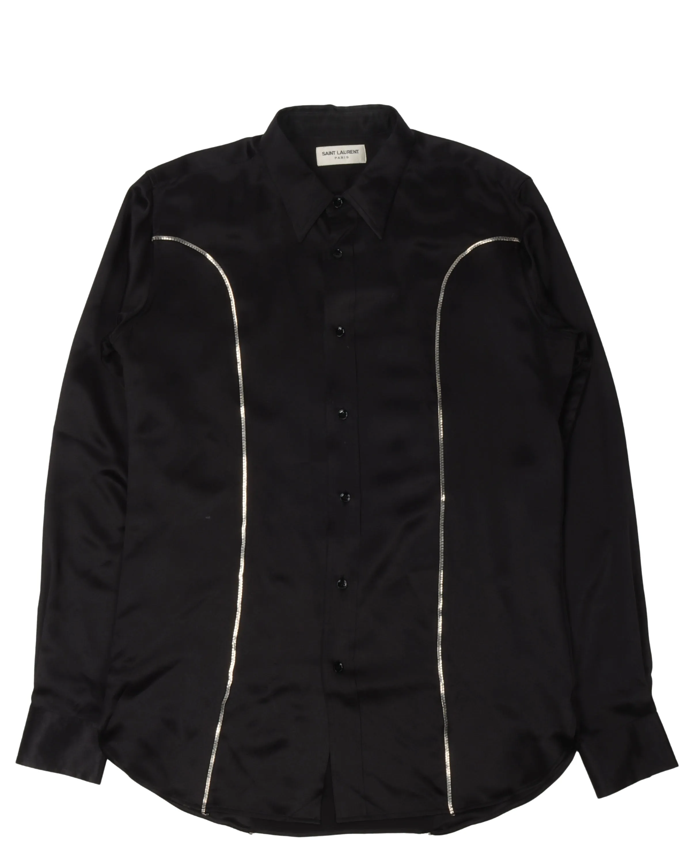 Chain Detail Western Shirt