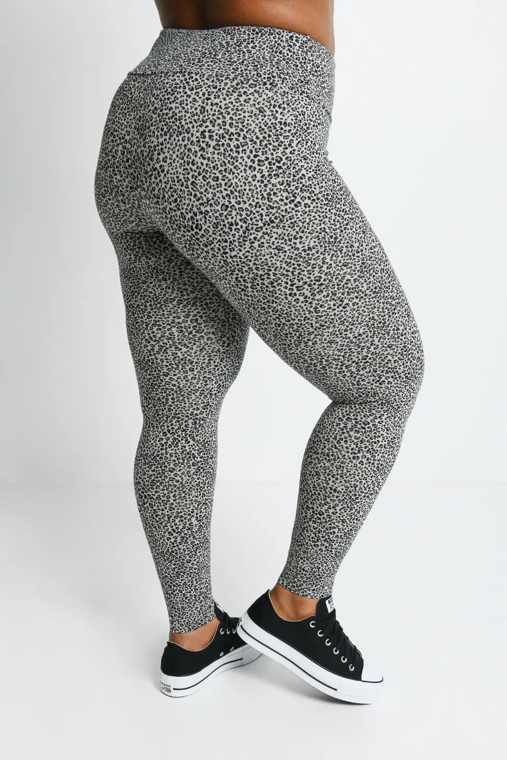 Curve Everyday High Waisted Leggings - Leopard Print