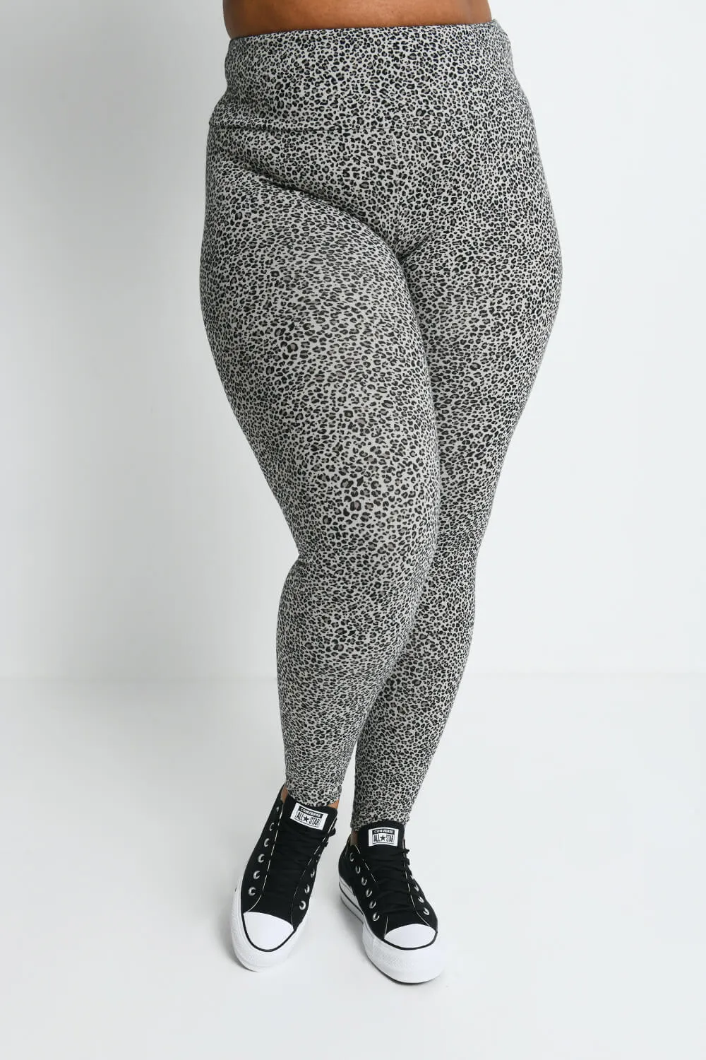 Curve Everyday High Waisted Leggings - Leopard Print