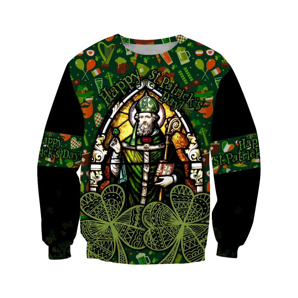 Customize Name Happy Patrick's Day Hoodie For Men And Women