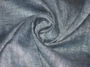 Dark Blue colour ~Linen fabric~44 Width&quot;