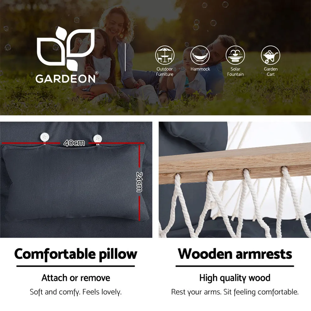 Durable Outdoor Hammock Chair with Steel Stand - Gardeon