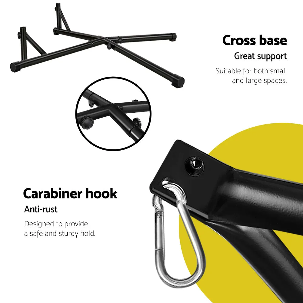 Durable Outdoor Hammock Chair with Steel Stand - Gardeon
