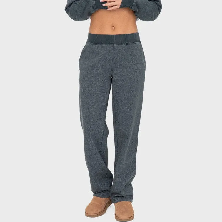 Everly Fleece Pants in Green