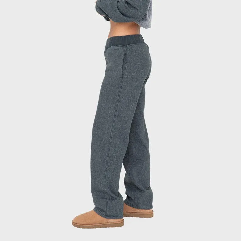 Everly Fleece Pants in Green