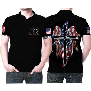 Faith Hope Love Rose Cross Lamb Angel Wings God Gift For Jesus Lovers Religious Culture Enthusiasts 2 All Over Print Shirt 3d