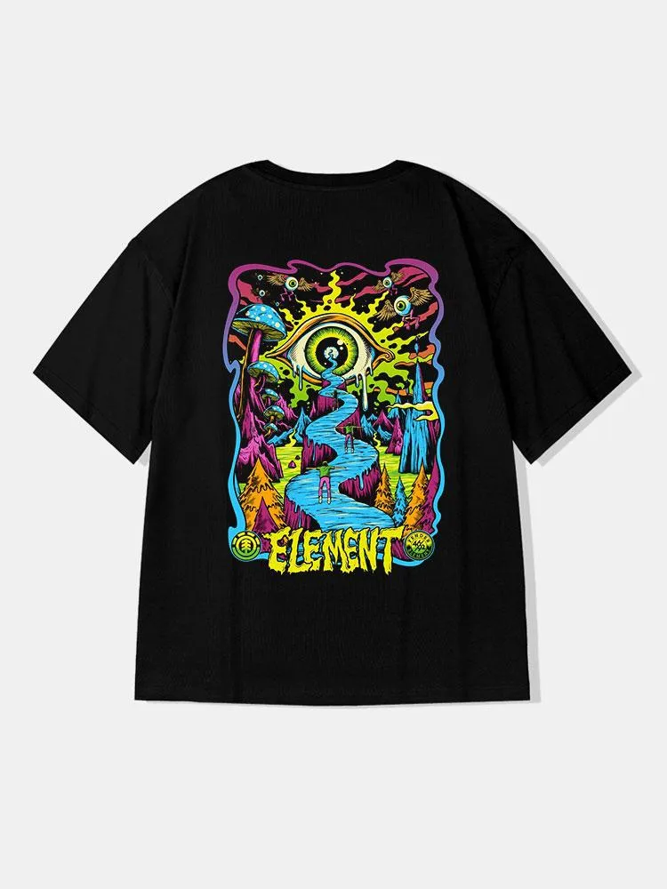 Fantasy Mushroom Graphic Cotton T-Shirts