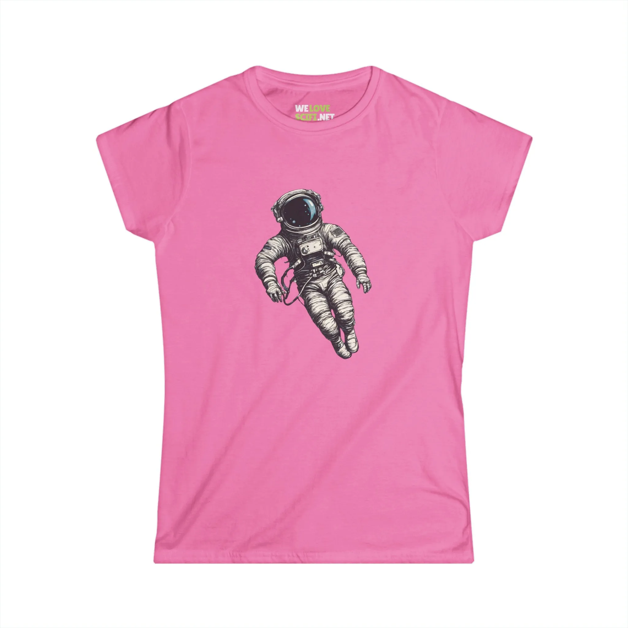 Floating Astronaut SpaceArt Sci-Fi Woman's Tee