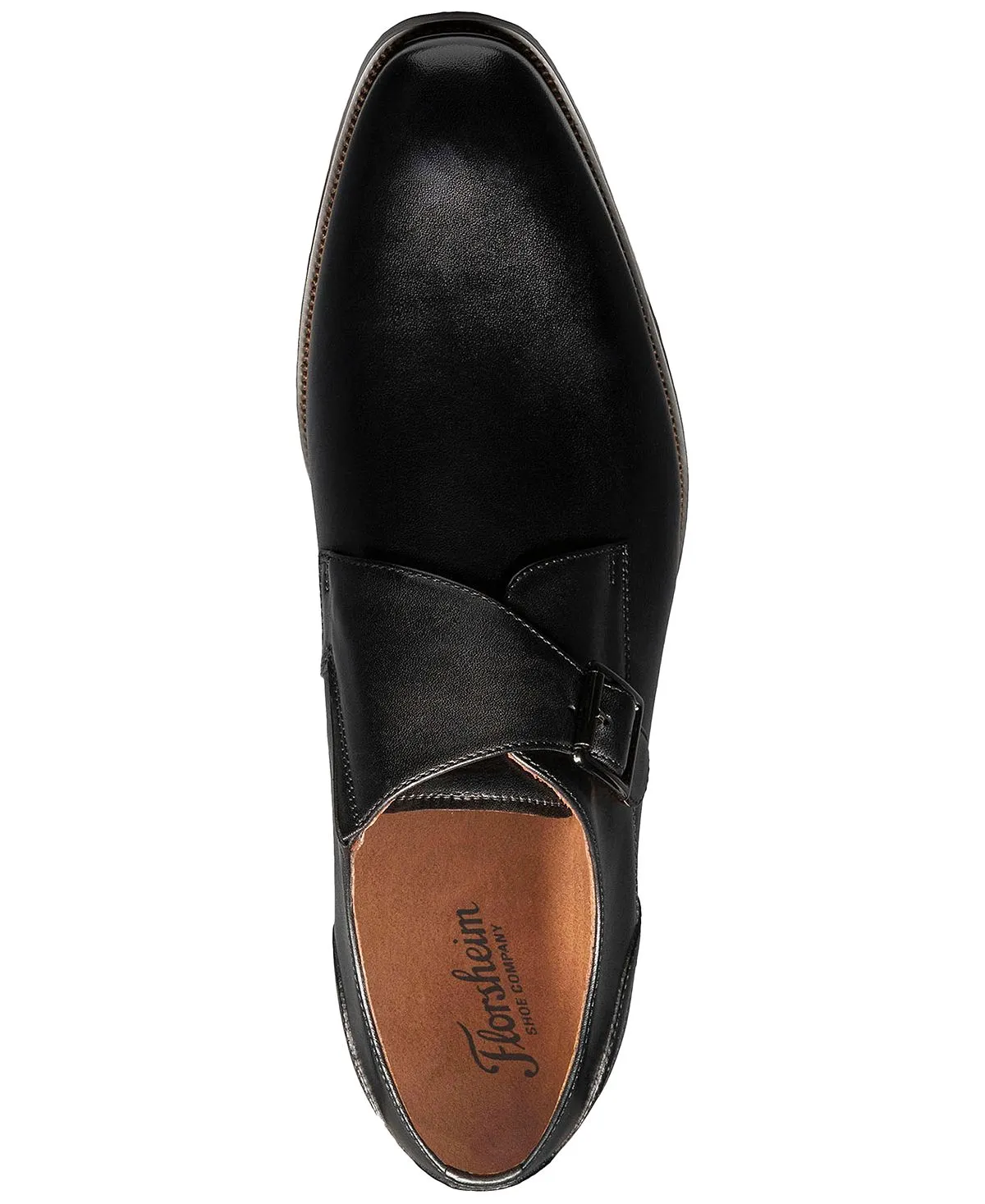 Florsheim men's ravello monk strappy dress shoes, black
