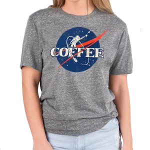 Grey NASA Coffee T-Shirt