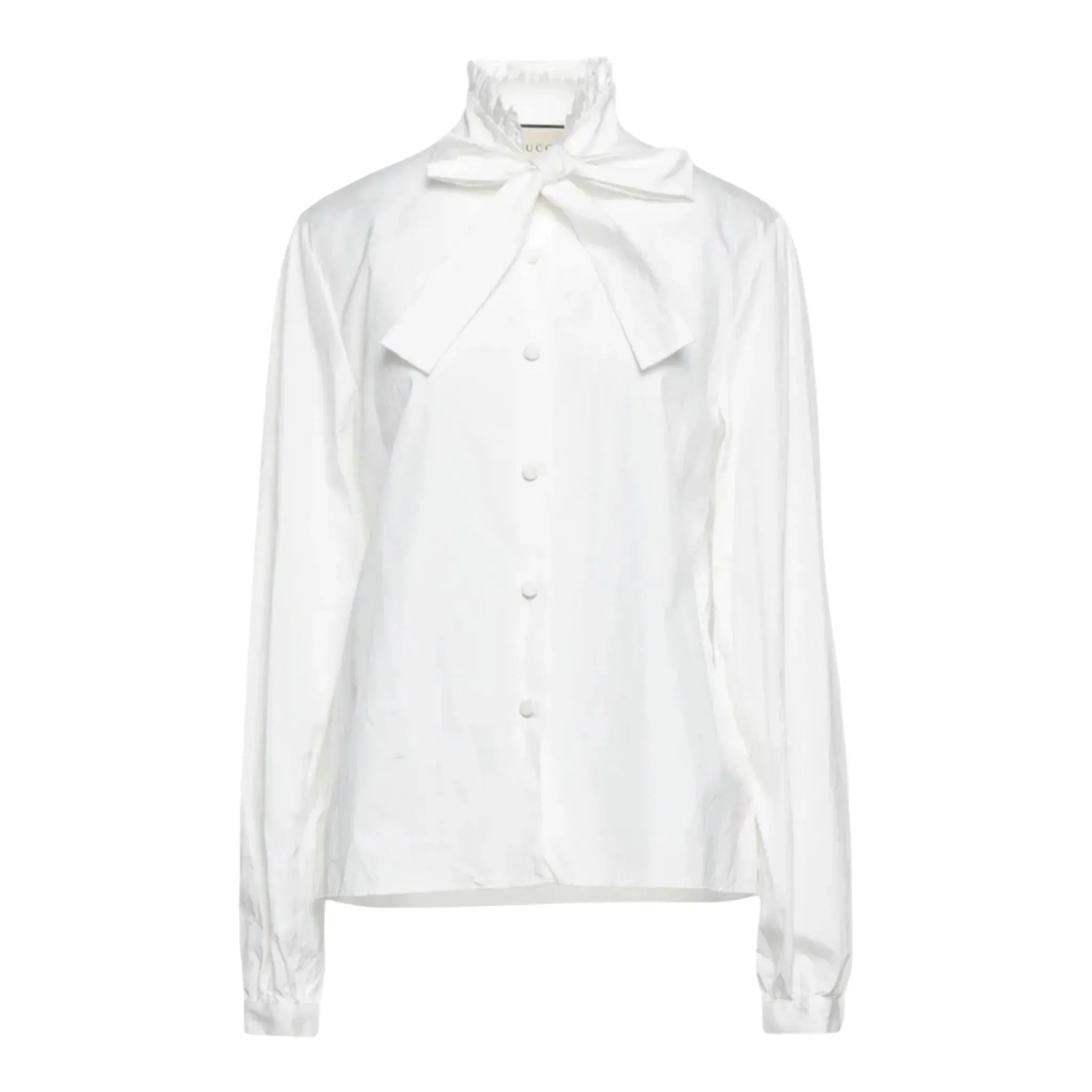 Gucci Crinkled Poplin Top