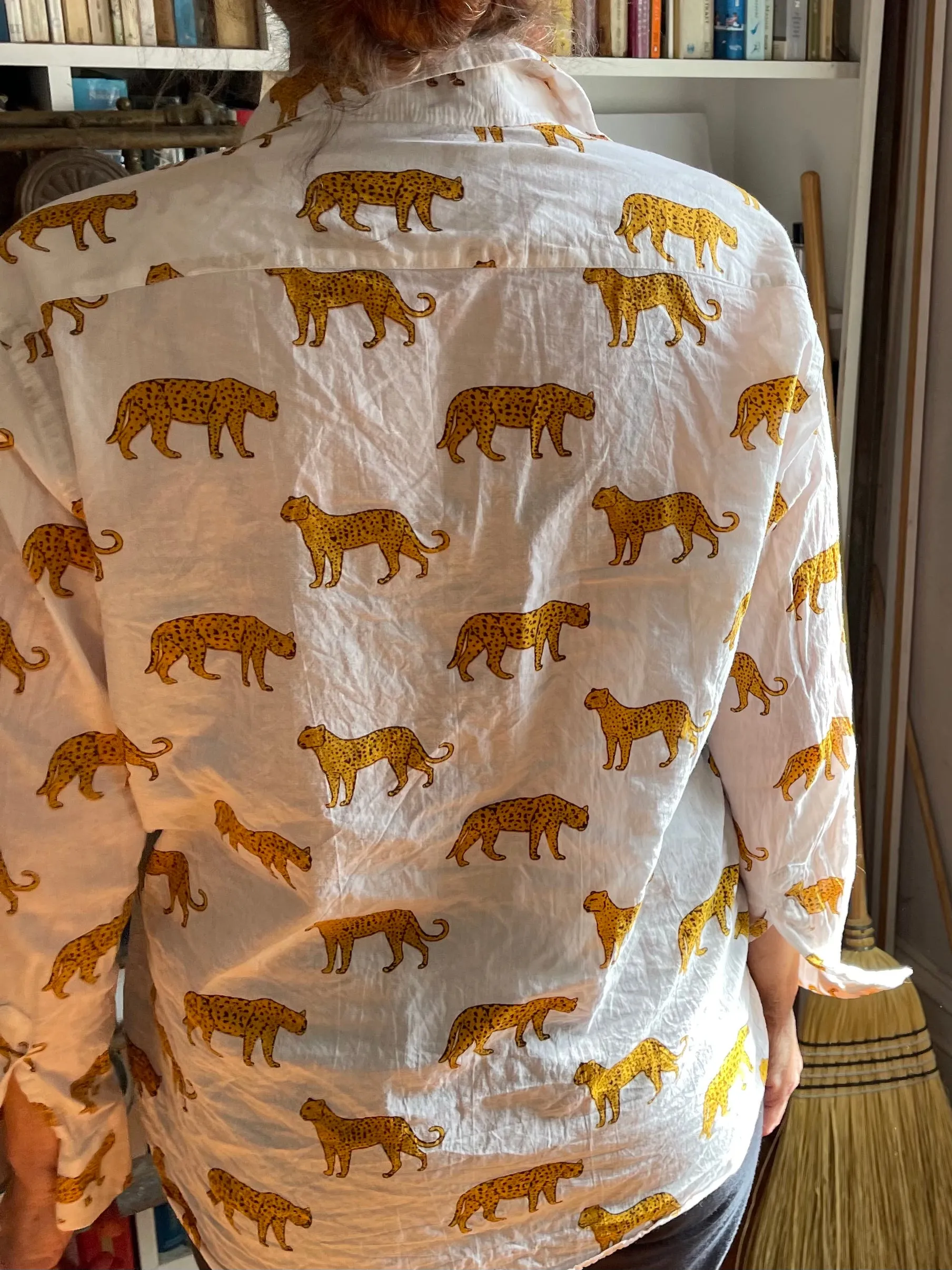 Hand printed shirt - LEOPARD