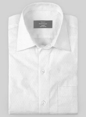 Italian Stretch White Swirl Shirt