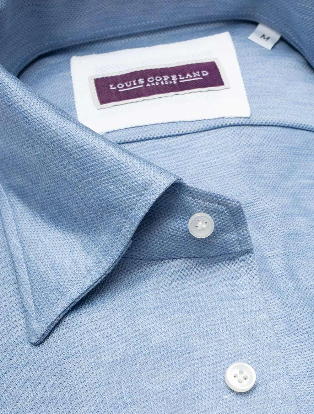 Jersey Merrion Shirt Blue