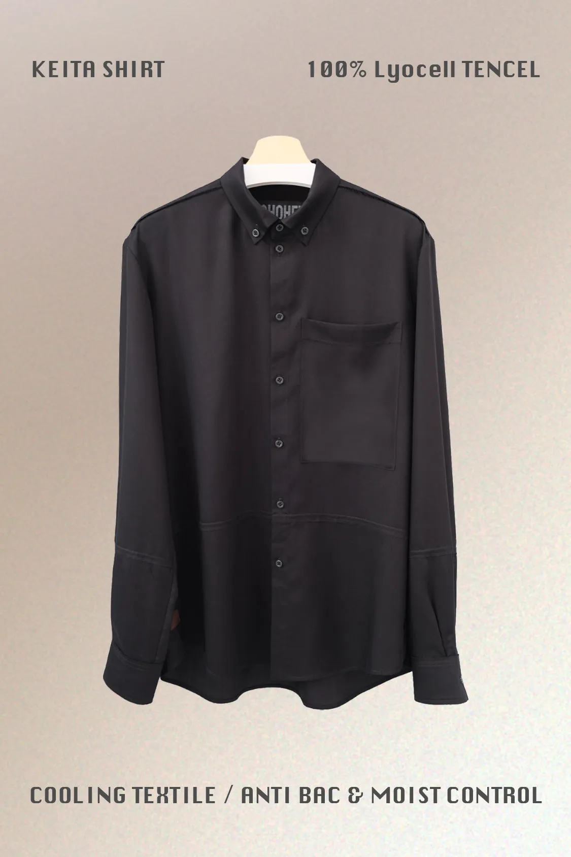 KEITA BUTTON DOWN SHIRT / Lyocell TENCEL™