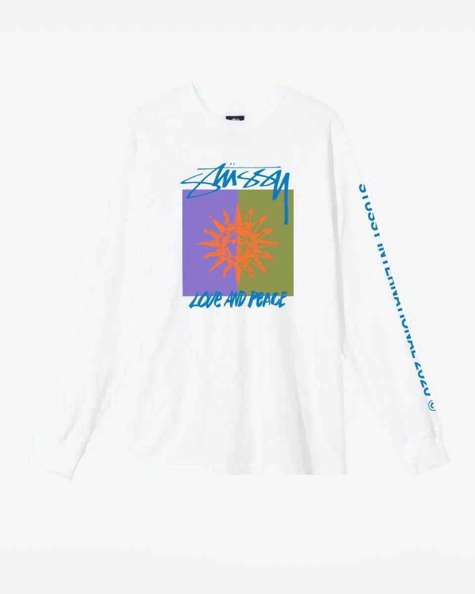 Love & Peace Ls Tee - White - White