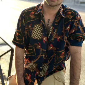 Men Street Style Short Sleeves Shirt