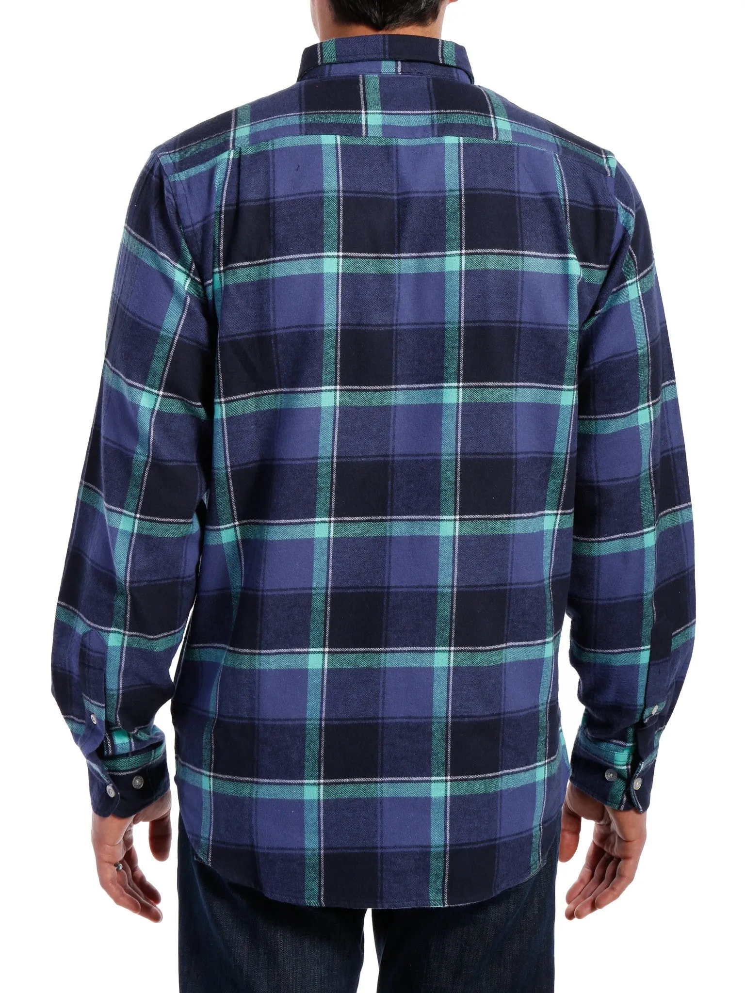 Mens 100% Cotton Flannel Shirt - Regular Fit