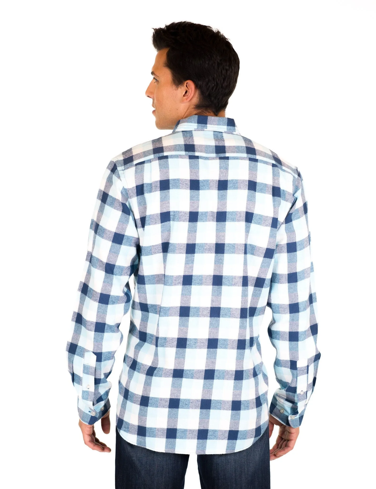Mens 100% Cotton Flannel Shirt - Regular Fit