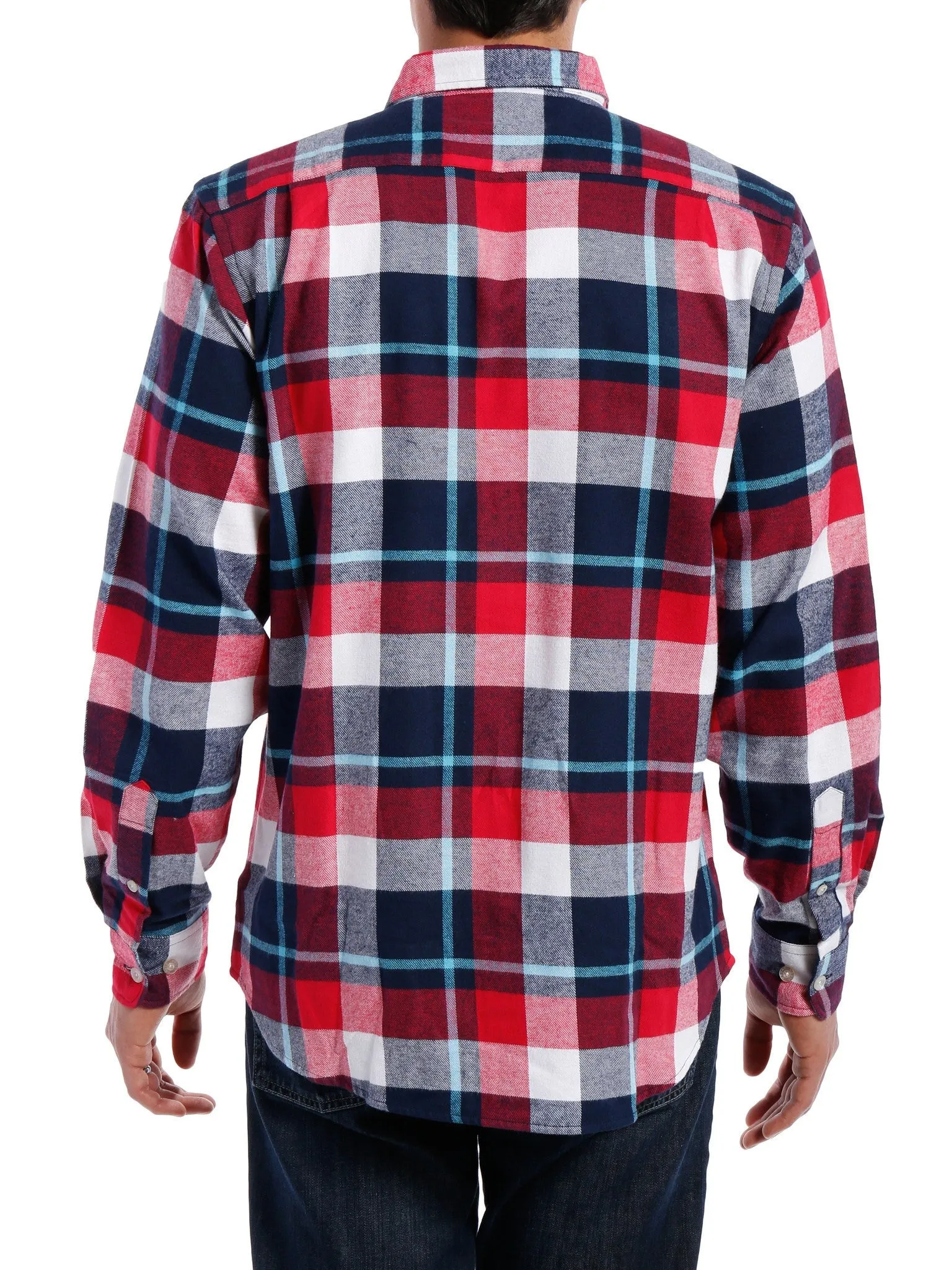 Mens 100% Cotton Flannel Shirt - Regular Fit