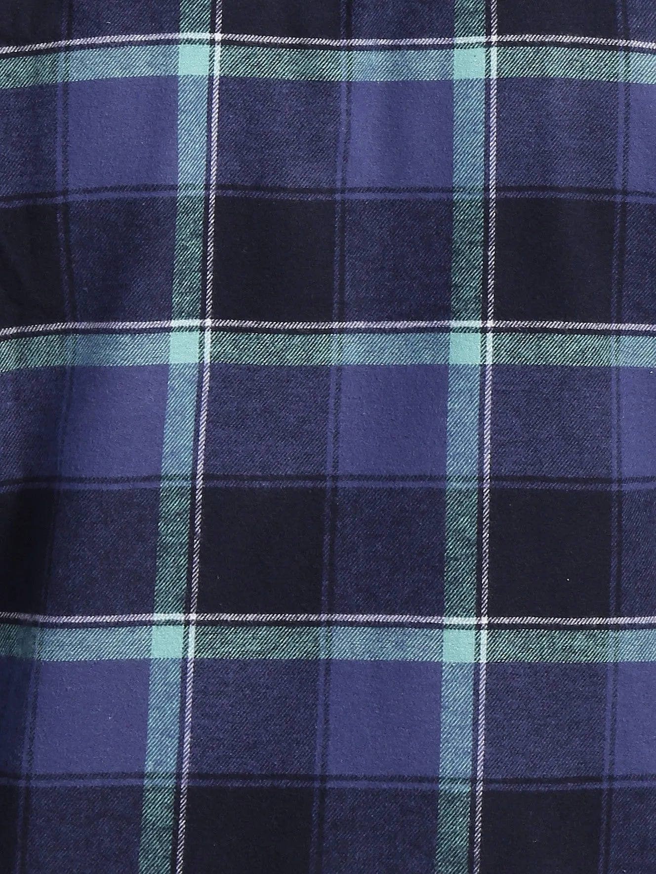 Mens 100% Cotton Flannel Shirt - Regular Fit