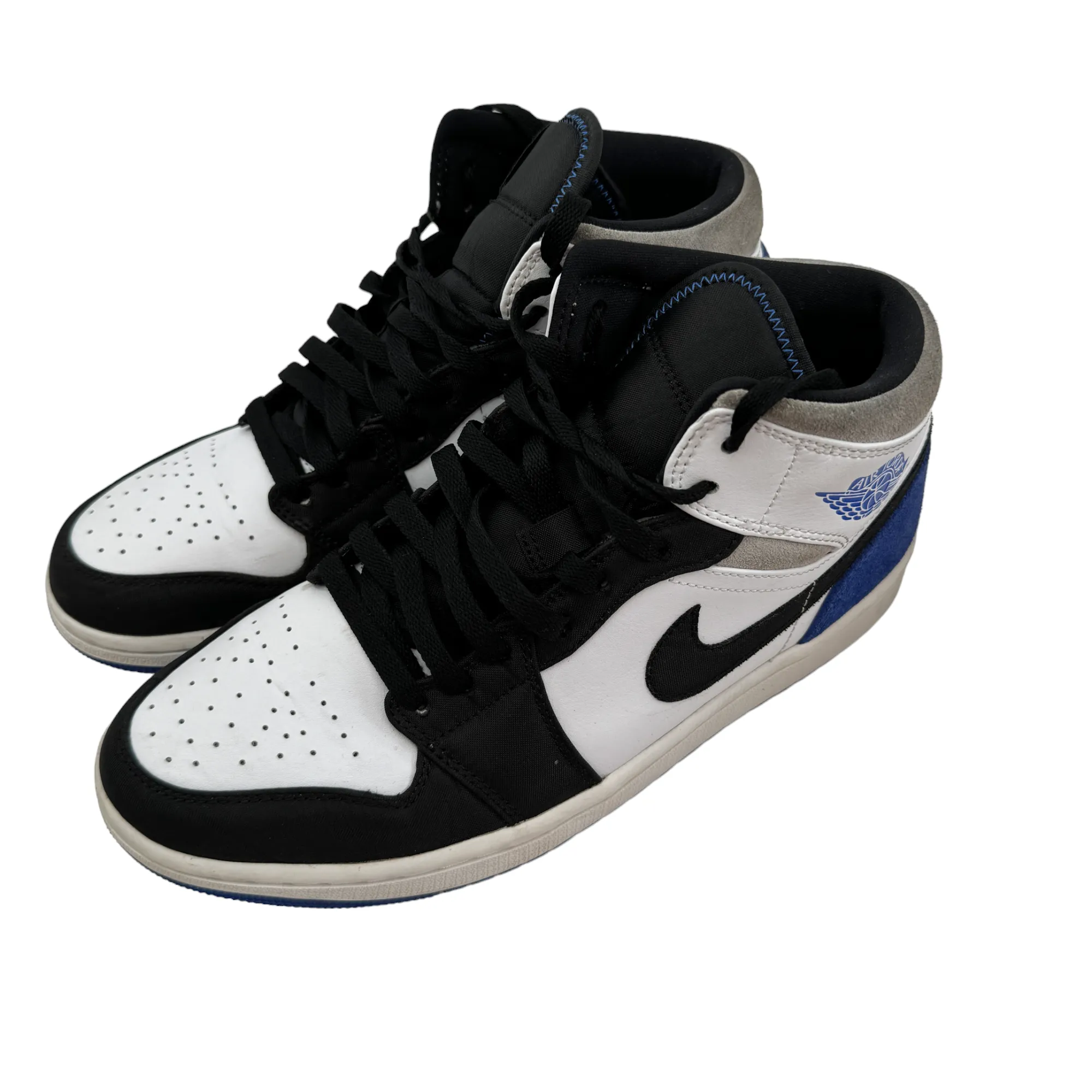 Men's Jordan 1 Mid Se Game Royal High Trainers White Size EU 42.5 / UK 8.5