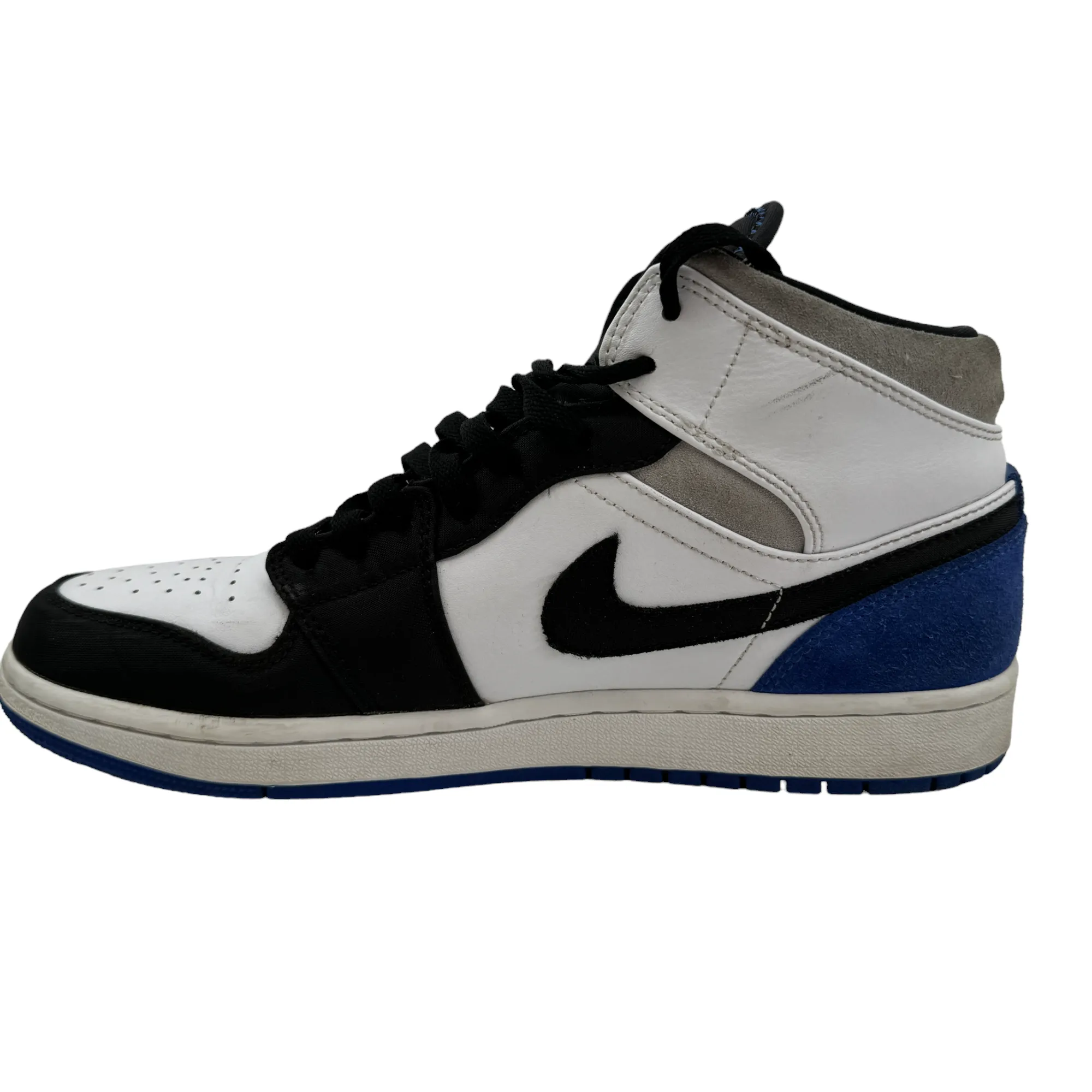 Men's Jordan 1 Mid Se Game Royal High Trainers White Size EU 42.5 / UK 8.5