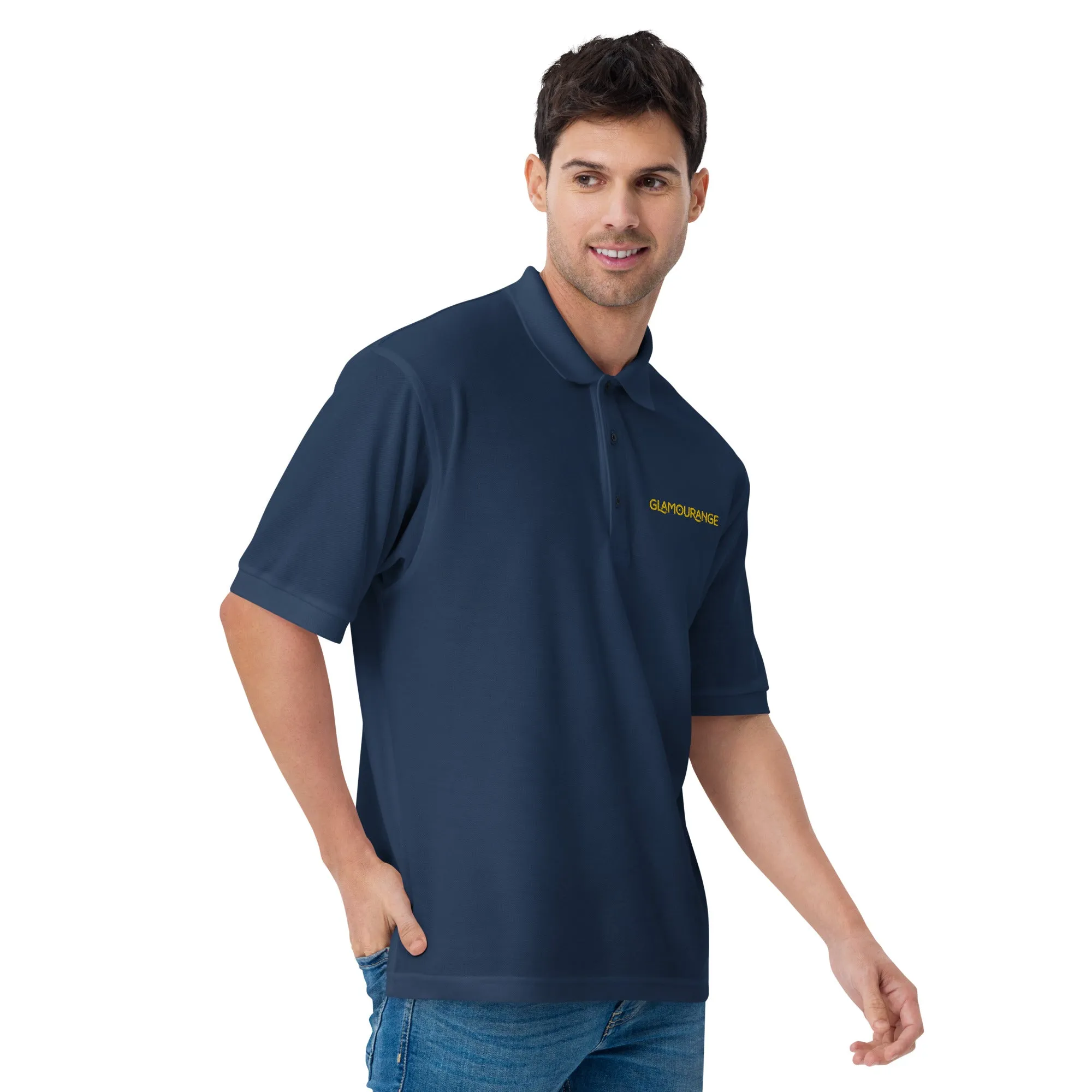 Men's Polo Shirt - Navy (Glamourange Premium Polo Shirt Men Outfit)