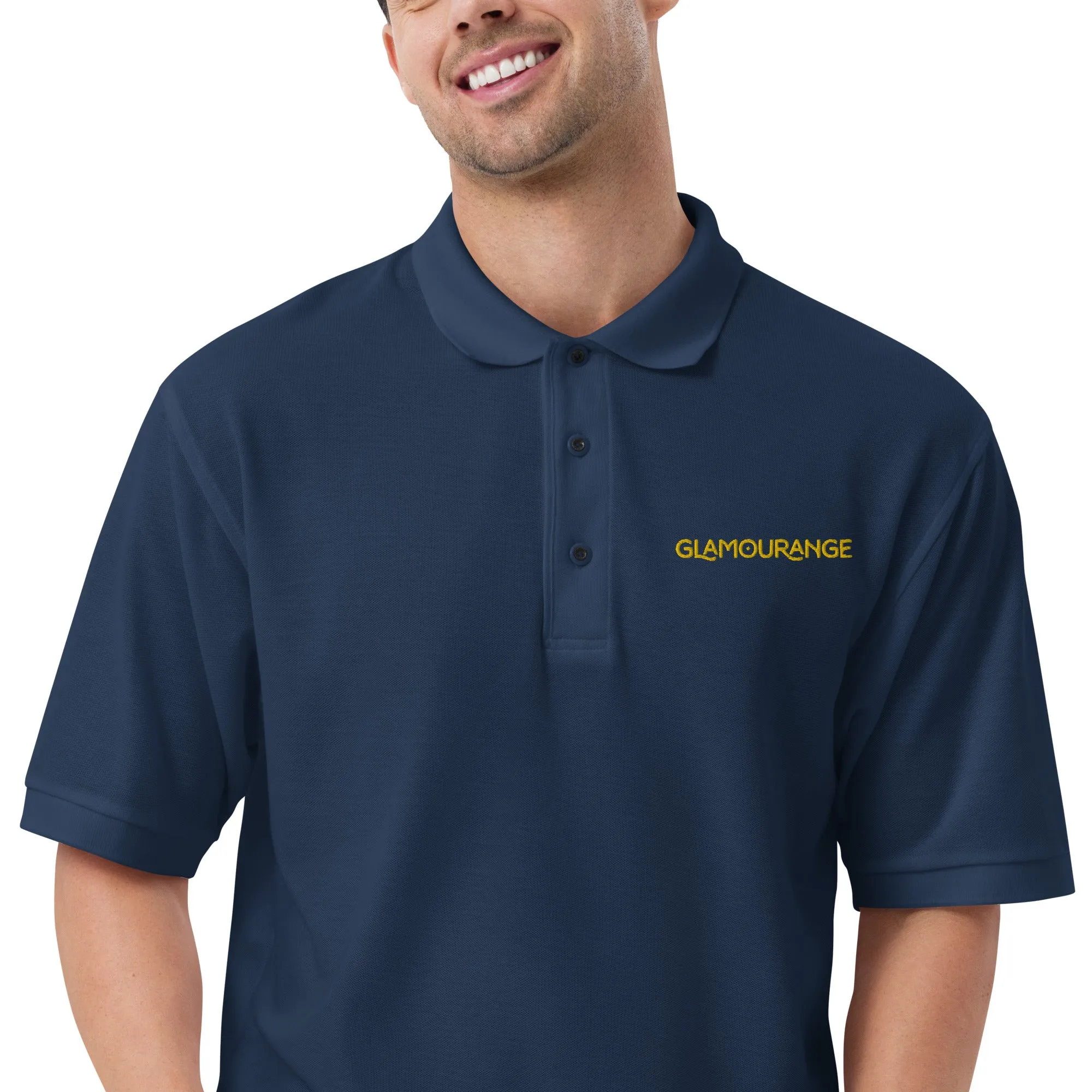 Men's Polo Shirt - Navy (Glamourange Premium Polo Shirt Men Outfit)