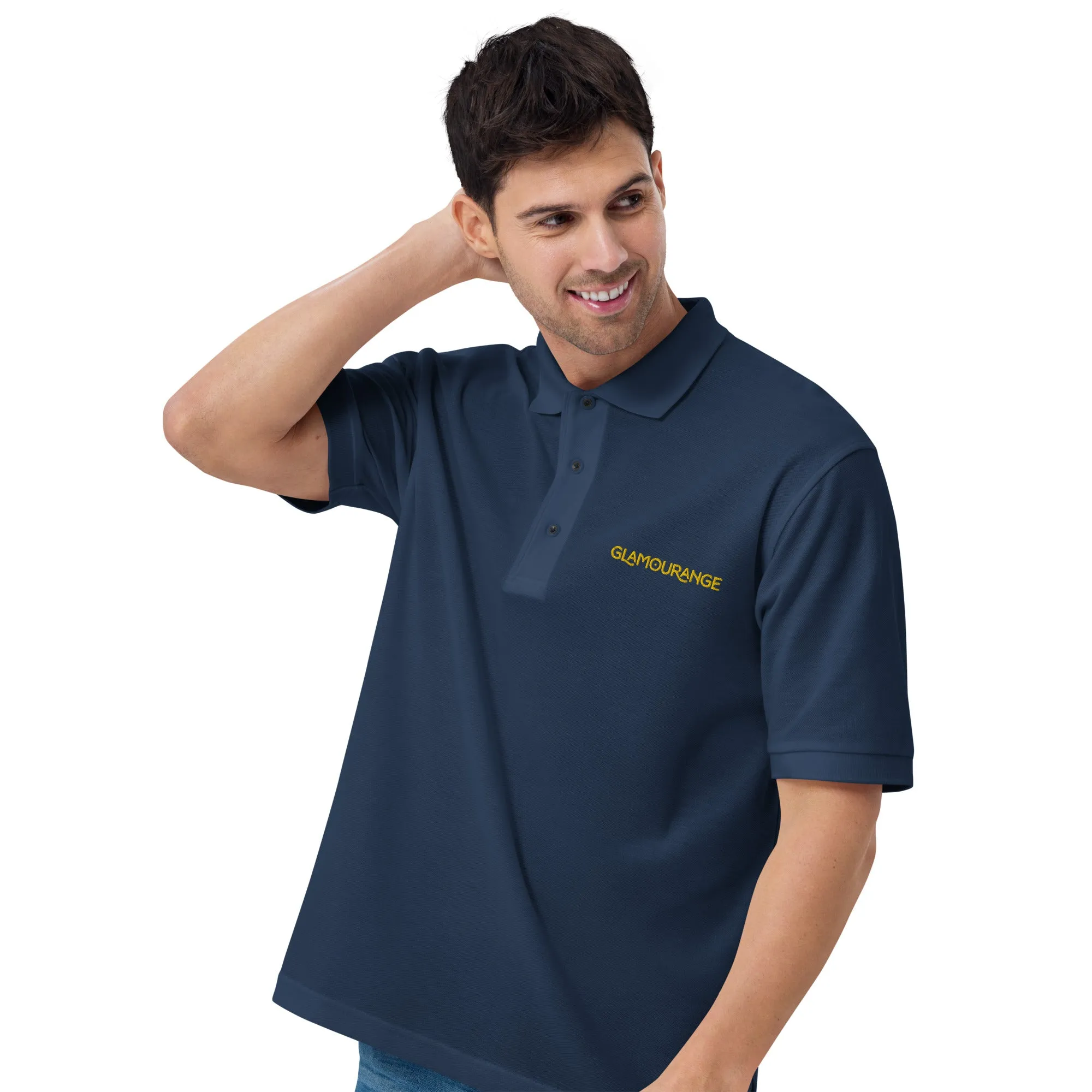 Men's Polo Shirt - Navy (Glamourange Premium Polo Shirt Men Outfit)