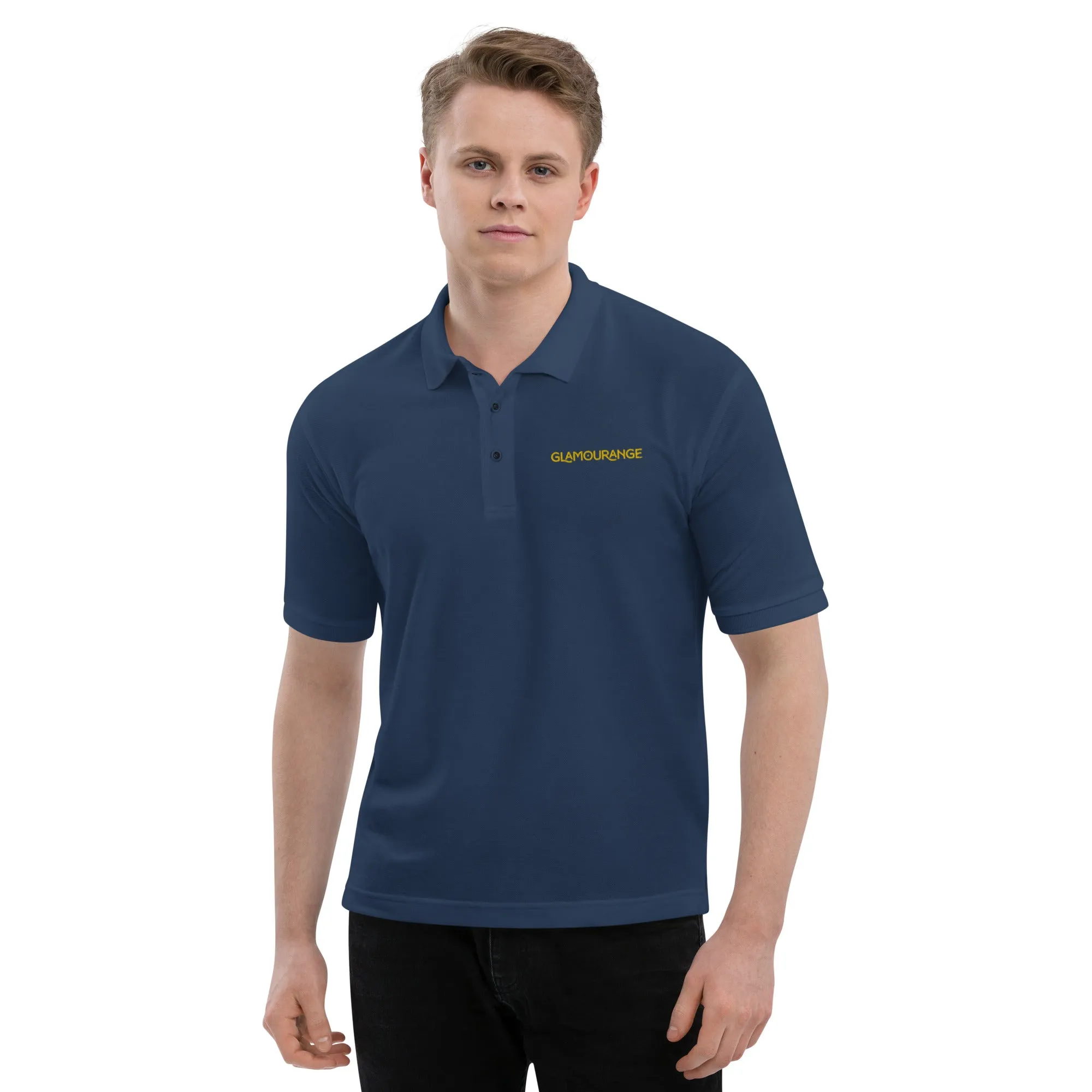 Men's Polo Shirt - Navy (Glamourange Premium Polo Shirt Men Outfit)