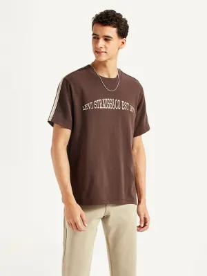 Men's Typographic Crew Neck T-shirt