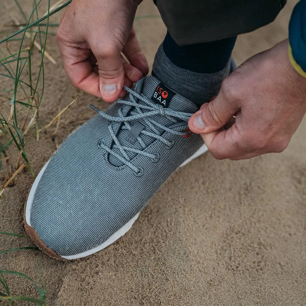 Merino Blend Trainers (Charcoal Melange)