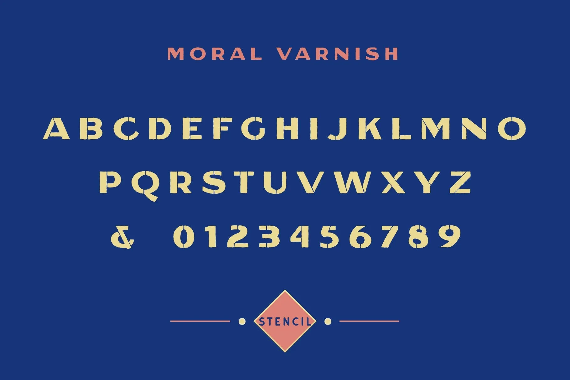Moral Varnish - Sans Serif & Stencil