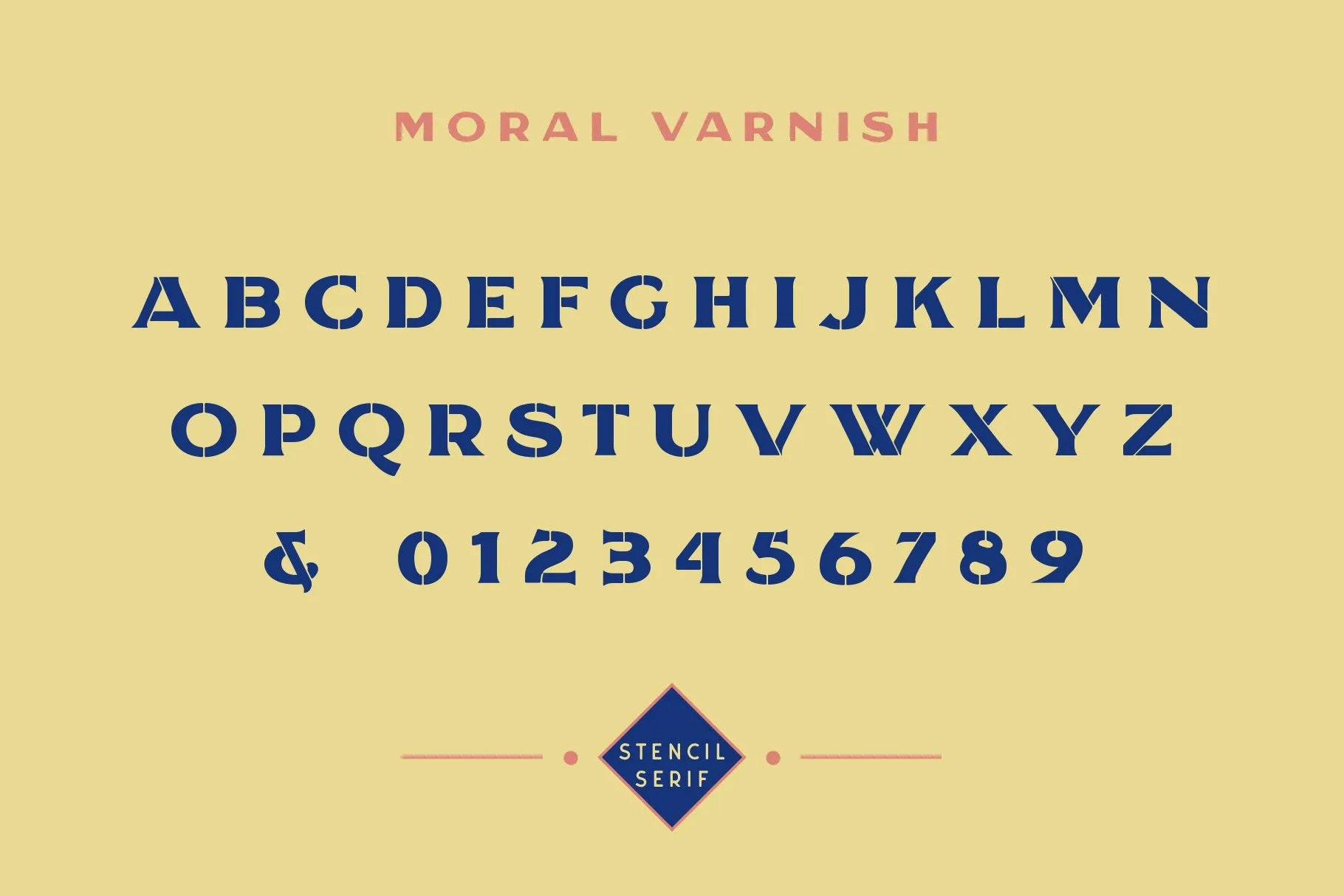 Moral Varnish - Sans Serif & Stencil