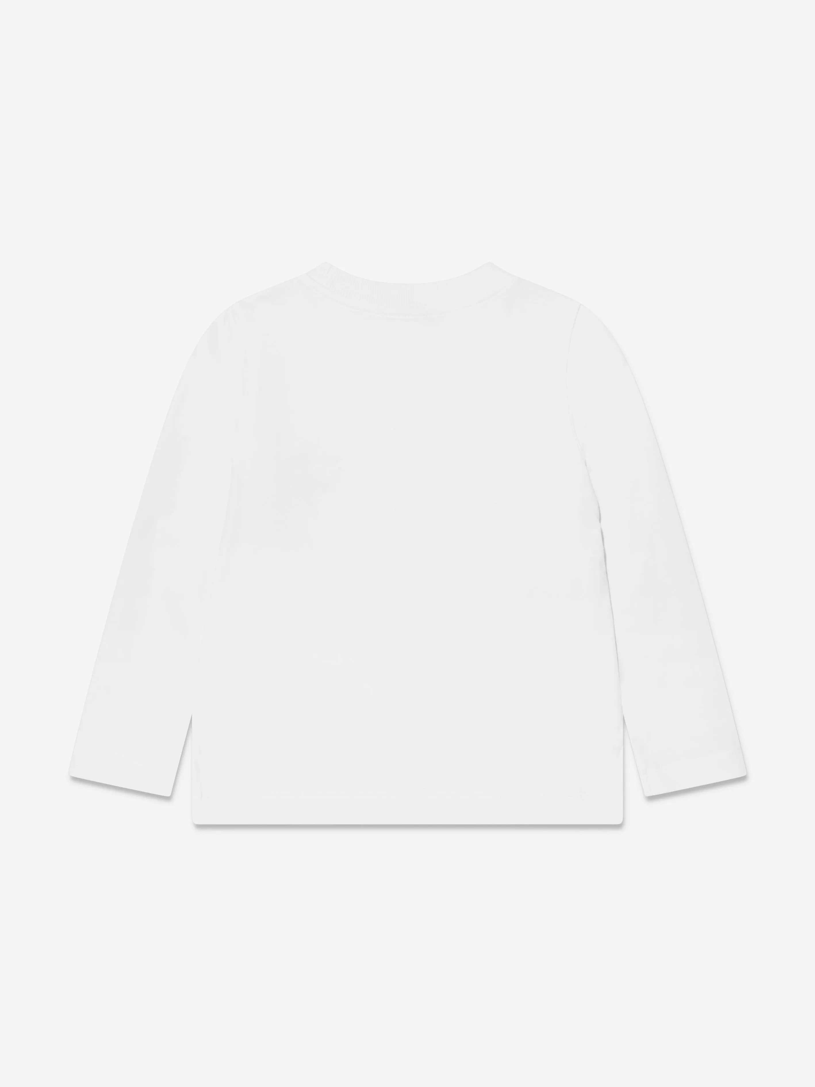 Moschino Boys Long Sleeve T-Shirt in White
