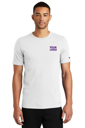 Nike DriFIT Cotton Poly Custom Tees, White