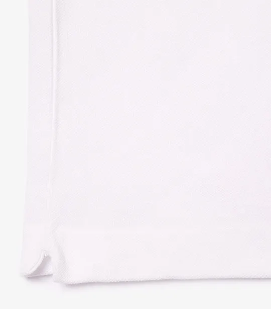 Original L.12.12 Lacoste Flocked Piqué Polo Shirt White